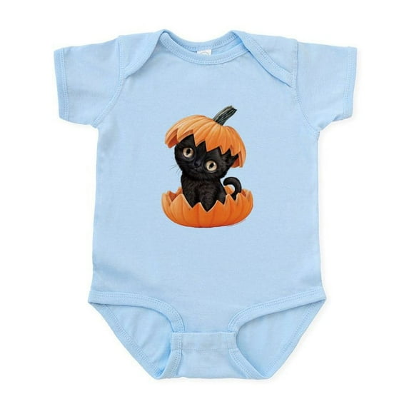 CafePress - PD Moreno's Halloween Black Kitty - Baby Light Bodysuit, Size Newborn - 24 Months