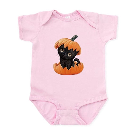 CafePress - PD Moreno's Halloween Black Kitty - Baby Light Bodysuit, Size Newborn - 24 Months