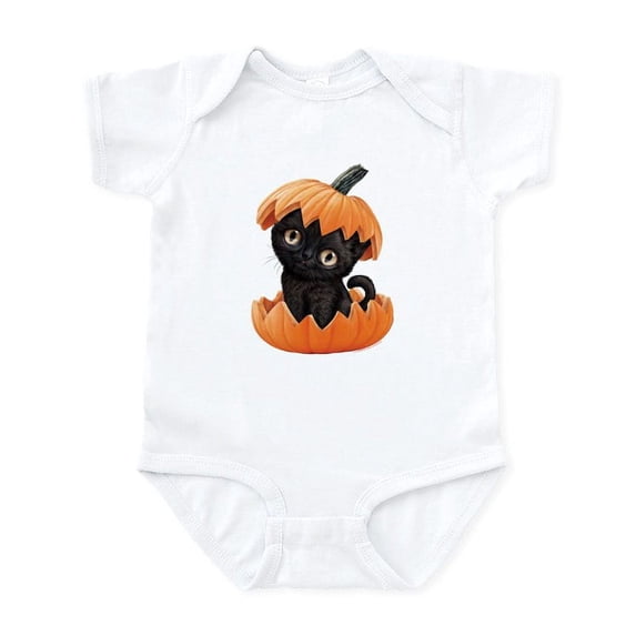 CafePress - PD Moreno's Halloween Black Kitty - Baby Light Bodysuit, Size Newborn - 24 Months
