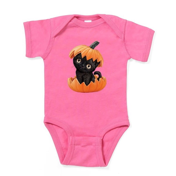 CafePress - PD Moreno's Halloween Black Kitty - Cute Infant Bodysuit Baby Romper - Size Newborn - 24 Months