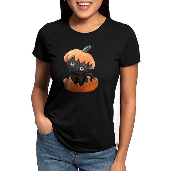 CafePress - PD Moreno's Halloween Black Women's Deluxe T Shirt - Womens Tri-blend T-Shirt