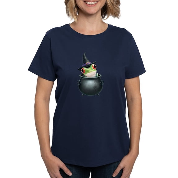 CafePress - PD Moreno's Halloween Frog Women's Value T Shirt - Women's Traditional Fit Dark T-Shirt