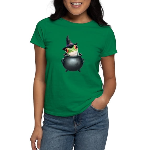 CafePress - PD Moreno's Halloween Frog Women's Value T Shirt - Women's Traditional Fit Dark T-Shirt