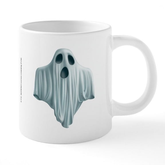 CafePress - PD Moreno's Halloween Ghost - 20 Oz White Ceramic Mega Mug