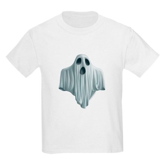 CafePress - PD Moreno's Halloween Ghost Kids T Shirt - Light T-Shirt Kids XS-XL