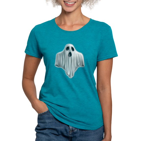 CafePress - PD Moreno's Halloween Ghost Women's Deluxe T Shirt - Womens Tri-blend T-Shirt