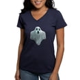 thumbnail image 1 of CafePress - PD Moreno's Halloween Ghost Women's V Neck T Shirt - Women's V-Neck Dark T-Shirt, 1 of 4