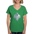 thumbnail image 1 of CafePress - PD Moreno's Halloween Ghost Women's V Neck T Shirt - Women's V-Neck Dark T-Shirt, 1 of 4