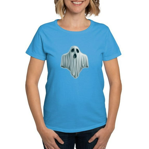CafePress - PD Moreno's Halloween Ghost Women's Value T Shirt - Women's Traditional Fit Dark T-Shirt