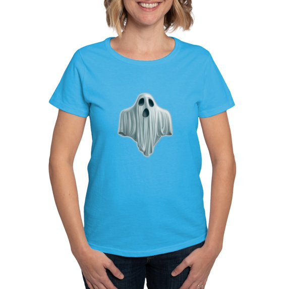 CafePress - PD Moreno's Halloween Ghost Women's Value T Shirt - Women's Traditional Fit Dark T-Shirt