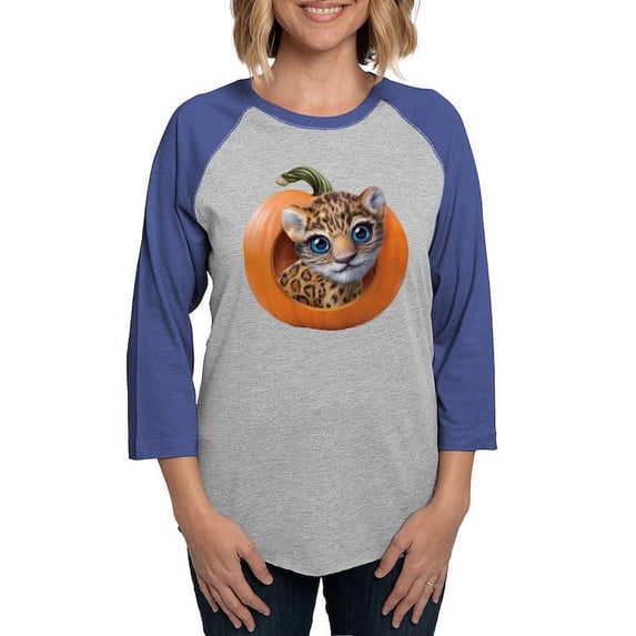 CafePress - PD Moreno's Halloween Jag Women's Baseball T Shirt - Womens Baseball Tee