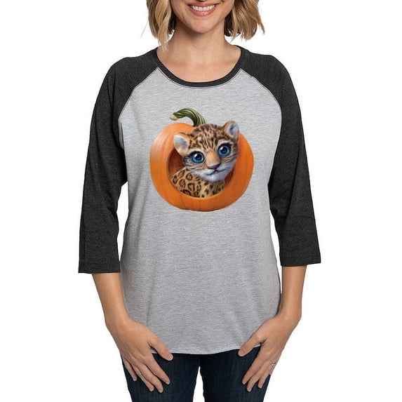 CafePress - PD Moreno's Halloween Jag Women's Baseball T Shirt - Womens Baseball Tee