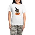 thumbnail image 1 of CafePress - PD Moreno's Halloween Owl - Women's Short Sleeve Print T-Shirt and Pants Light Cotton Pajama Set, 1 of 7