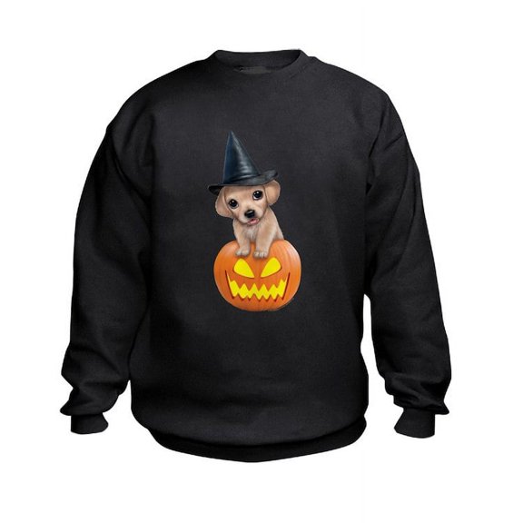 CafePress - PD Moreno's Halloween Pup - Kids Sweatshirt, Youth Crew Neck Sweatshirt