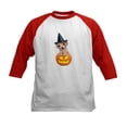 thumbnail image 1 of CafePress - PD Moreno's Halloween Puppy Kids Baseball T Shirt - Kids Cotton Baseball Jersey, 3/4 Sleeve Shirt, 1 of 4