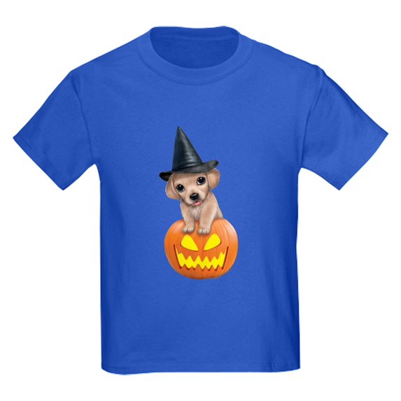 CafePress - PD Moreno's Halloween Puppy Kids T Shirt - Dark T-Shirt Kids XS-XL