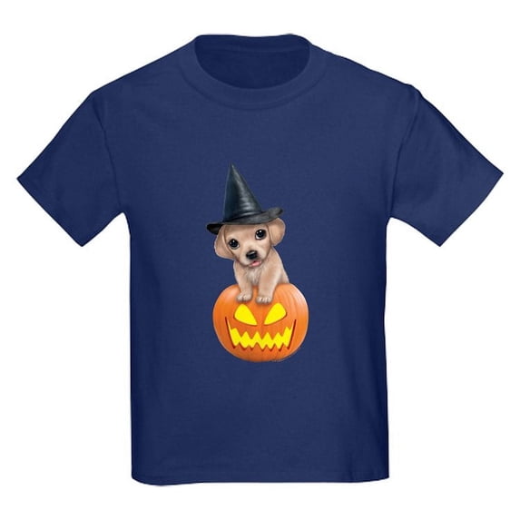 CafePress - PD Moreno's Halloween Puppy Kids T Shirt - Dark T-Shirt Kids XS-XL