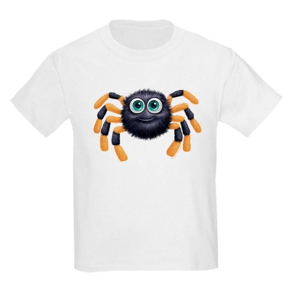 CafePress - PD Moreno's Halloween Spider Kids T Shirt - Light T-Shirt Kids XS-XL