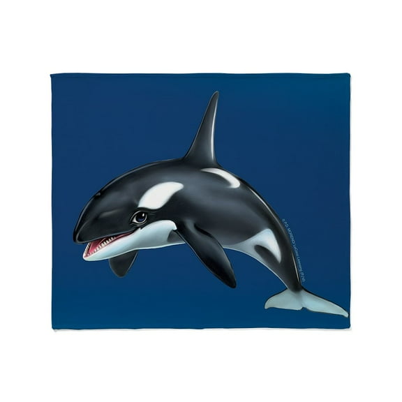CafePress - PD Moreno's Killer Whal - Soft Fleece Throw Blanket, 50"x60" for All Ages