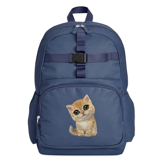 CafePress - PD Moreno's Orange Tabby Kitten - Cute School Travel Backpack