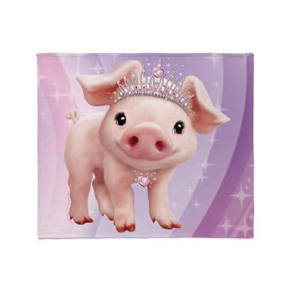 CafePress - PD Moreno's Pig Wearing - Soft Fleece Throw Blanket, 50"x60" for All Ages