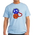 thumbnail image 1 of CafePress - PEACE, LOVE, B BALL Light T Shirt - Men's Classic Graphic T-Shirt, 1 of 4
