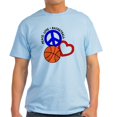 thumbnail image 1 of CafePress - PEACE, LOVE, B BALL Light T Shirt - Men's Classic Graphic T-Shirt, 1 of 4