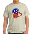 thumbnail image 1 of CafePress - PEACE, LOVE, B BALL Light T Shirt - Men's Classic Graphic T-Shirt, 1 of 4