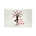thumbnail image 1 of CafePress - PEACE LOVE YOGA Magnets - Rectangle Magnet, 2"x3" Refrigerator Magnet, 1 of 3