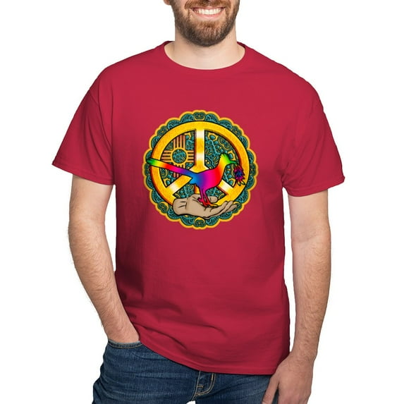 CafePress - PEACE ROADRUNNER T Shirt - Men's Classic Graphic Cotton T-Shirt