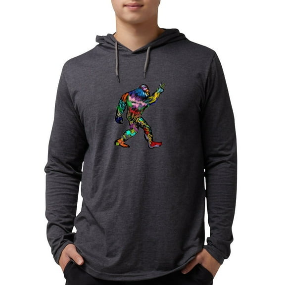 CafePress - PEACE UP Long Sleeve T Shirt - Mens Hooded Shirt