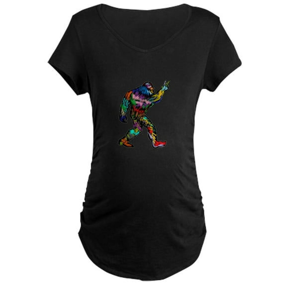 CafePress - PEACE UP Maternity T Shirt - Maternity Dark T-Shirt