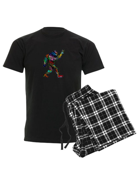 - PEACE UP Pajamas - Men's Dark Loose Fit Cotton Pajama Set