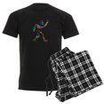 thumbnail image 1 of CafePress - PEACE UP Pajamas - Men's Dark Loose Fit Cotton Pajama Set, 1 of 7