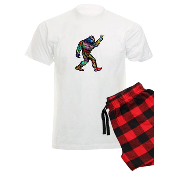 CafePress - PEACE UP Pajamas - Men's Light Pajamas