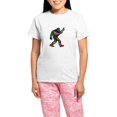 thumbnail image 1 of CafePress - PEACE UP Pajamas - Women's Short Sleeve Print T-Shirt and Pants Light Cotton Pajama Set, 1 of 7