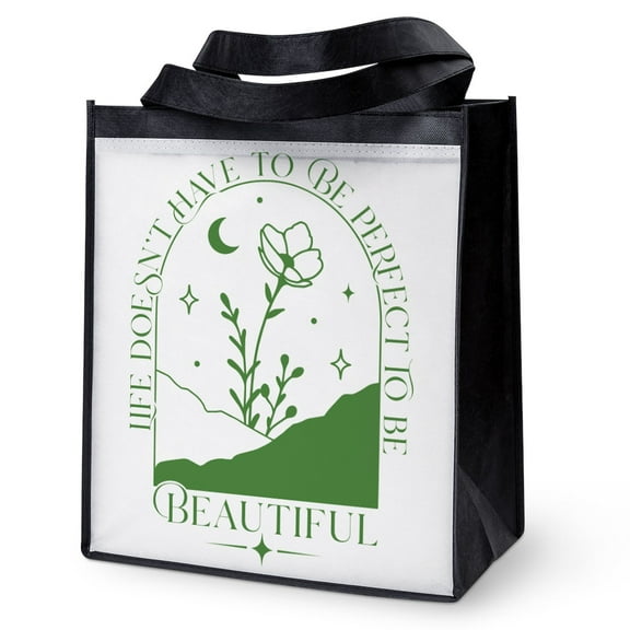 CafePress - PERFECT TO BE - 12"x 13", 100% Recycled, Reusable Grocery Bag