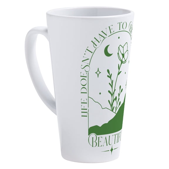 CafePress - PERFECT TO BE - 17 Oz White Ceramic Latte Mug