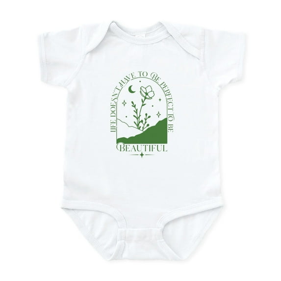 CafePress - PERFECT TO BE Body Suit - Baby Light Bodysuit, Size Newborn - 24 Months