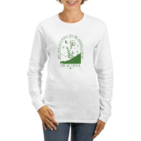 CafePress - PERFECT TO BE Long Sleeve T Shirt - Women's Long Sleeve Graphic Casual T-Shirt