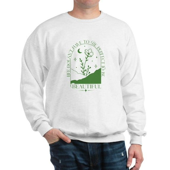 CafePress - PERFECT TO BE Sweatshirt - Crew Neck Sweatshirt