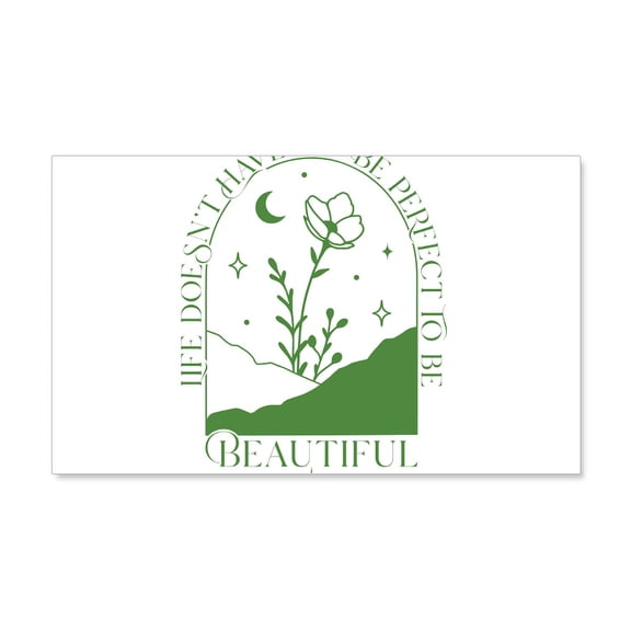CafePress - PERFECT TO BE Wall Decal - 20x12 Wall Decal
