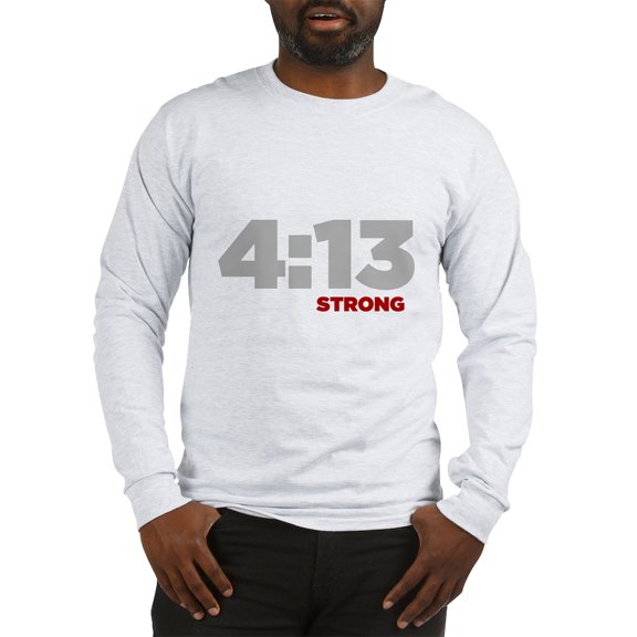 CafePress - PHILIPPIANS 4:13 Strong Long Sleeve T Shirt - Unisex Cotton Long Sleeve T-Shirt