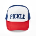 thumbnail image 1 of CafePress - PICKLE Design (Blue) - Adjustable Unisex Printed Trucker Hat with Mesh Back, 1 of 10