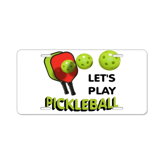 CafePress - PICKLEBALL - Aluminum License Plate, Front License Plate, Vanity Tag