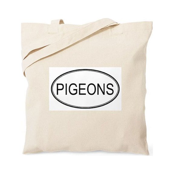 CafePress - PIGEONS (Oval) Tote Bag - Unisex Canvas Tote Bag, Beige, 1-Piece