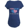 thumbnail image 1 of CafePress - PINK OR BLUE Maternity T Shirt - Maternity Dark T-Shirt, 1 of 3