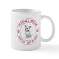 thumbnail image 1 of CafePress - PITBULL MOM - 11 oz Ceramic Mug - Novelty Coffee Tea Cup, 1 of 6