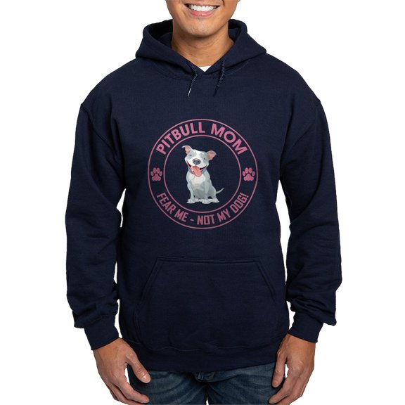 CafePress - PITBULL MOM Hoodie (Dark) - Pullover Hoodie, Classic, Comfortable Hooded Sweatshirt