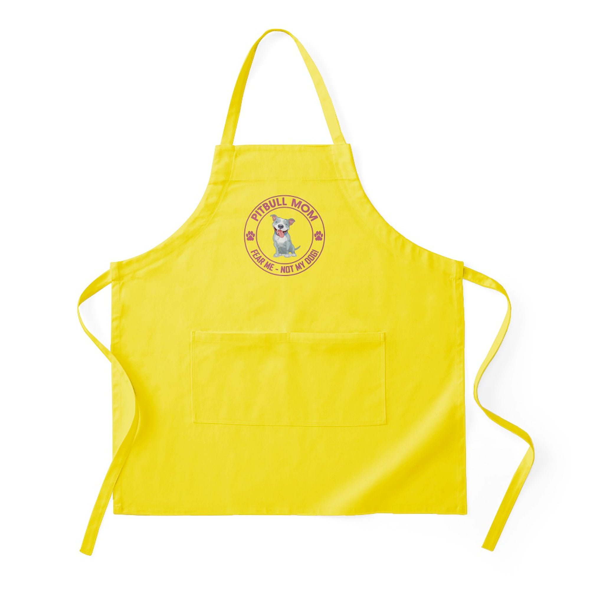 CafePress - PITBULL MOM Light - Kitchen Apron with Pockets, Grilling Apron, Baking Apron